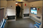 InnoTrans 2016 in Berlin: Gro�e Fl�chen f�r Rollstuhlfahrer gem�� TSI-PRM-Norm und Fahrr�der im Pesa Dart, PKP-Baureihe ED161. Auch k�nnen hier gr��ere Gep�ckst�cke untergebracht werden, in einem Fernverkehrstriebzug der IC-Klasse nicht so h�ufig anzutreffen.