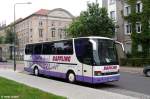 Setra S 312 HD von Raffling Reisen GmbH aus Klagenfurt, sterreich, fotografiert in Dessau am 07.07.2012 --> Mit dem Bus kamen sterreichische Volksmusikanten zum Sachsen-Anhalt-Tag 2012 nach Dessau.