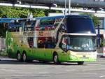 Neoplan Skyliner von Sommer AG aus der Schweiz in Stuttgart.