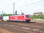 RAILION Logistics 185 273-0 mit Containerzug (Railion Deutschland AG, gesichtet Bebra 24.04.2007)