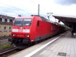 Railion 185 065-0 fuhr mit einem gemischtem Güterzug am 02.07.2007 durch Göttingen