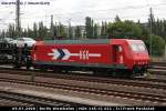 HGK 2001 hat ihre Leistung übernommen (145-CL 011, NVR-Nummer: 91 80 6145 089-9 D-HGK, angemietet von CBRail Luxembourg, gesichtet Berlin-Moabit 09.07.2008).