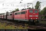 DB 151 091-6 und 151 110-4 mit Schüttgut in Berlin Hirschgarten, 04.09.2008
<br><br>
Update: 02/2012 in Rostock-Seehafen zI; 15.08.2013 bei Bender/Opladen verschrottet