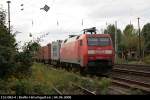 RAILION Logistics 152 082-4 mit Containerzug (Railion Deutschland AG, gesichtet Berlin Hirschgarten 04.09.2008)