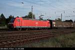 Railion 185 008-0 mit Gterzug (gesichtet Wustermark-Priort 11.09.2008).