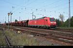 Railion 185 069-2 fuhr mit Tads-Wagen am 11.09.2008 durch Wustermark-Priort (NVR-Nummer: 91 80 6185 069-2 D-DB)