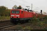 DB Regio 114 006-0 mit dem RE4 nach Wittenberg (ex 112 006-2, DB Regio AG - RL Nordost Cottbus, gesichtet Berlin Jungfernheide, 22.10.2008).