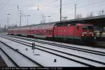 DB 143 868-9 mit dem RB14 nach Nauen (DB Regio AG - RL Nordost Cottbus, ZWS/ZDS/FMZ/TAV/SP + GPS; gesichtet Berlin Schönefeld, 13.01.2009 - Update: 23.07.2012 bei Fa. Bender verschrottet)