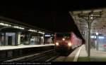 DB Regio 143 574-2 mit dem RE7 nach Dessau im sptabendlichen Bahnhof (gesichtet Berlin Wannsee, 27.02.2009)    Update: 12/2015 in Braunschweig z; 04/2016 berfhrt nach Opladen; ++ 05.04.2016 Opladen