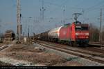 DB Schenker 145 014-7 mit gemischtem Güterzug in Wustermark-Priort am 01.04.2009