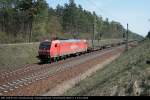 Railion 185 189-8 mit Containerzug nach Berlin (NVR-Nummer: 91 80 6185 189-8 D-DB, DB Schenker Rail Deutschland AG, gesichtet Grünheide Fangschleuse 14.04.2009)