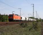 arcelor 143 001-6 mit Kesselwagenzug (9180 6 143 001-6 D-EKO, Reaktiviert 30.06.02, gesichtet Berlin Wuhlheide, 24.04.2009).