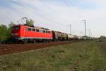 DB 140 613-1 mit Kesselwagen (Berlin Wuhlheide, 23.04.2009 - Update: In Rostock-Seehafen z-gestellt, verschrottet 09.01.2011)