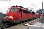 DB 110 411-6 mit DZ 2642 aus Ulm (DB Regio AG - RL Hessen, gesichtet Berlin Hauptbahnhof 16.05.2009 - Update: Verschrottet bei Bender in Opladen 02/2010)