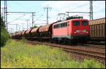 DB Schenker 140 681-8 mit Schüttgut Richtung Wustermark auf der KBS 209.21 (Potsdam-Golm, 17.06.2009, ++ 07.2016 Fa.