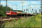 DB Schenker 185 065-0 mit einem Kesselzug (Potsdam-Golm, 17.06.2009).