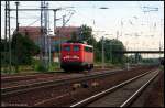 DB Schenker 140 037-3 solo in Berlin Schnefeld, 18.06.2009