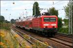 DB Regio 114 014-4 mit RE3 Elsterwerda in Berlin Karow, 13.07.2009 (ex DR 112 014-6)