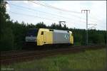 ITL ES 64 F-902 (152 902-3) solo unterwegs zum Biesdorfer Kreuz (ex boxXpress, ex BGW, gesichtet Berlin Wuhlheide 21.07.2009)