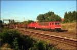 DB Schenker 155 163-9 und kalt dahinter 298 337-7 (98 80 3 298 337-7 D-DB) mit gem.