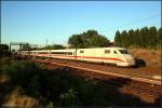 DB 401 057-5 nach dem Kopfmachen Richtung Gesundbrunnen (Berlin Bornholmer Str, 31.07.2009)