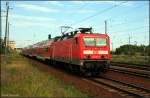 DB Regio 143 251-7 mit der RB14 nach Nauen (gesichtet Berlin Schönefeld, 01.08.2009)    - Update: ++ 03.2014 TSR Recycling GmbH & Co KG Magdeburg