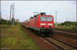 DB Regio 143 821-7 mit der RB14 nach Nauen am 08.08.2009 gesichtet in Berlin Schönefeld