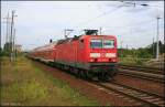 DB 143 569-2 mit der RB14 Senftenberg (DB Regio AG - RL Nordost Cottbus, ZWS/ZDS/FMZ/TAV; gesichtet Berlin Schönefeld, 08.08.2009)    Update: 12/2015 in in Hamm Rbf z; ++ 24.06.2016