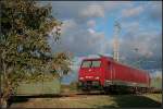 MTEG 189 800-6 im Spiel von Sonne und Wolken (NVR-Nummer: 9180 6189 800-6 D-MTEG, Class 189-VH, gesichtet Elstal/Wustermark 14.10.2009)