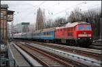 232 252-7 mit dem D-Zug Saratov-Berlin nach Bln.-Lichtenberg wegen Gleisbauarbeiten als Umleiter auf dem Berliner Innenring (DB Fernverkehr Berlin, max.