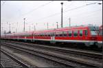 DB 614 014-9  Bad Kissingen  abgestellt in einer Reihe weiterer Triebzüge (Cottbus, 28.12.2009)