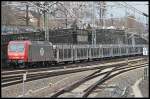 ITL 145 084-0 / Re 481 002 mit Autotransporter Richtung Tschechien (Dresden Hbf 27.03.2010)