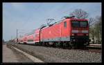 DB 114 021-9 mit dem RE5 nach Stralsund (Berlin Pankow-Heinersdorf 20.04.2010)    ex 112 021-1; Update: 2015 defekt in Frankfurt/Main abgestellt