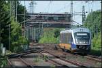 MRB VT 560 fhrt gleich in den Endbahnhof ein (NVR-Nummer 9580 0 642 335-3 D-OLA, gesehen Berlin Wannsee 03.06.2010)