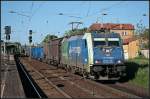 PKP cargo EU43-004 mit einem gemischtem Gterzug Richtung Seddin (627 0003-2 2151, gesehen Michendorf 03.06.2010)