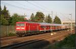 DB 112 125-0 schiebt den RE nach Hannover Hbf (gesehen Lehrte-Ahlten b.