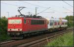 DB Schenker 155 249-6 bringt neue MarriedPair-Wagenkästen von/nach Hennigsdorf(?) (gesehen Lehrte-Ahlten b.