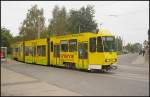 Tw 130 der Cottbusverkehr auf der Linie 2 nach Strbitz (gesehen Cottbus Jessener Strae 05.10.2010)