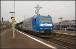 HLG 185 511-3 mit neuen Autos (Eigentum ATC, gesehen Bebra 14.10.2010)