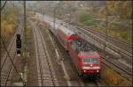 DB Fernverkehr 120 102 mit dem Pbz 1967.