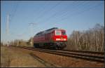 DB Schenker 233 127-0 solo am 22.03.2012 in der Berliner Wuhlheide unterwegs