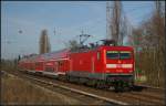 DB Regio 112 186 mit dem FahrradExpress nach Berlin-Sdkreuz (gesehen Berlin-Karow 26.03.2012)