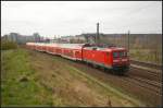 DB Regio 112 190 mit dem RE5 nach Rostock Hbf (gesehen Berlin Bornholmer Strae 09.04.2012)