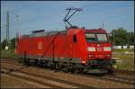 DB Schenker 185 066-8 solo am 23.07.2012 in Berlin Schnefeld Flughafen