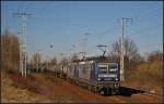 RBH 115 und RBH 105 mit Kesselwagenzug am 05.03.2013 in der Berliner Wuhlheide