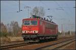 DB Schenker 155 109-2 solo am 06.03.2013 in der Berliner Wuhlheide