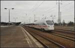 DB Fernverkehr 411 027  Weimar  (Tz 1127) als Umleiter am 03.04.2013 in Berlin Schnefeld Flughafen