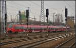 DB Regio 442 320 und 442 134 am 03.04.2013 als RB14 zum Endhalt Schnefeld Flughafen um dann zurck nach Nauen zu fahren