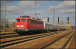 DB AutoZug 113 267 mit einem Pbz am 14.04.2013 in Berlin Schnefeld Flughafen u.a. mit ICE-Bordrestaurant 807 017