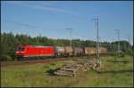 DB Schenker 185 170 mit gemischtem Gterzug am 05.06.2013 in der Berliner Wuhlheide